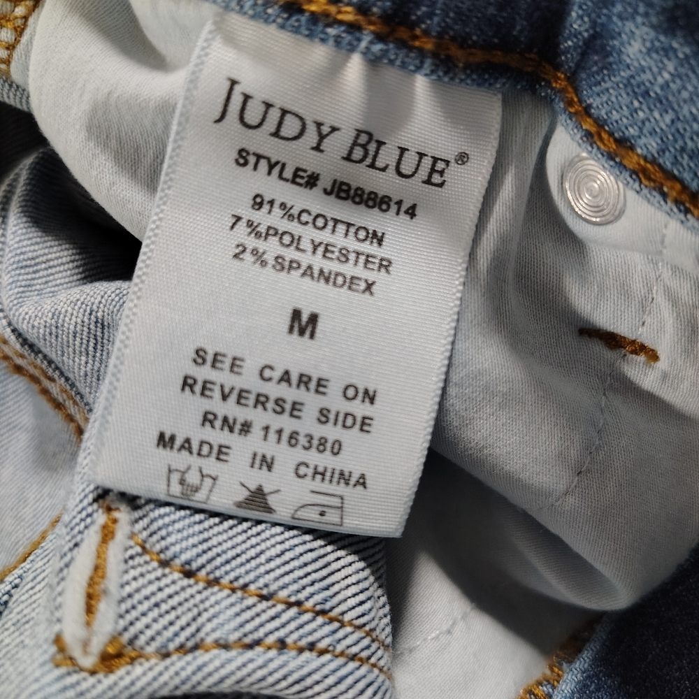 High-Rise Blue Denim Overalls Jeans - Womens - Picture 11 of 16